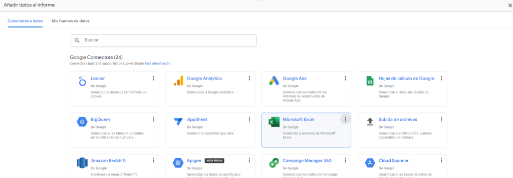 utilizar tus conexiones de datos en google looker studio